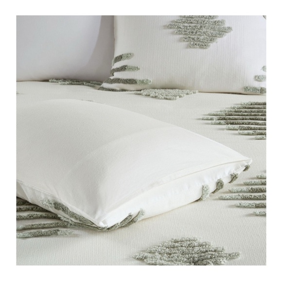 INK+IVY Tahli 3-piece cotton blend Chenille Cover Set - Picture 3 of 3